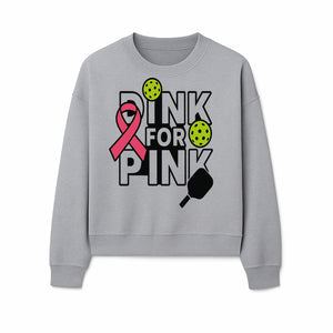 Drink for Pink Pickleball Fundraiser T-Shirt | Breast Cancer Awareness Sports Apparel - Sweatshirt 1758685037107.jpg
