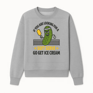 Funny Pickle Soft Serve Ice Cream Sign, Unique Foodie Decor, Kitchen Wall Art, Quirky Home Decoration, Gifts for Ice Cream Lovers - Sweatshirt 1758685038120.jpg
