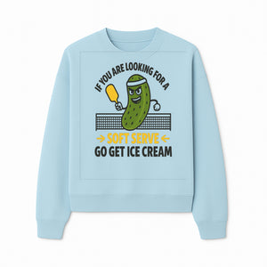 Funny Pickle Soft Serve Ice Cream Sign, Unique Foodie Decor, Kitchen Wall Art, Quirky Home Decoration, Gifts for Ice Cream Lovers - Sweatshirt 1758685038798.jpg