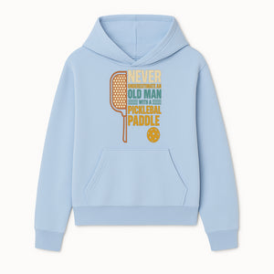 Never Underestimate an Old Man with a Pickleball Paddle - Funny Pickleball T-shirt Gift for Players and Seniors - Hoodie 1758685038858.jpg