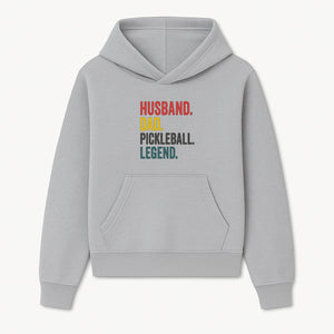Husband Dad Pickleball Legend T-Shirt | Funny Gift for Dad | Sports Enthusiast Tee | Unisex Casual Wear - Hoodie 1758685039013.jpg