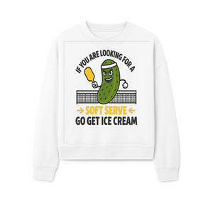 Funny Pickle Soft Serve Ice Cream Sign, Unique Foodie Decor, Kitchen Wall Art, Quirky Home Decoration, Gifts for Ice Cream Lovers - Sweatshirt 1758685039661.jpg
