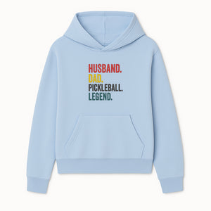 Husband Dad Pickleball Legend T-Shirt | Funny Gift for Dad | Sports Enthusiast Tee | Unisex Casual Wear - Hoodie 1758685039723.jpg