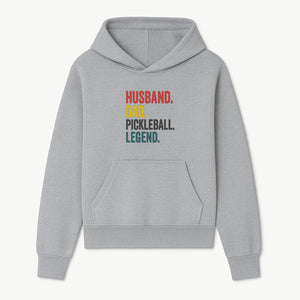 Husband Dad Pickleball Legend T-Shirt | Funny Gift for Dad | Sports Enthusiast Tee | Unisex Casual Wear - Hoodie 1758685040537.jpg