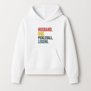 Husband Dad Pickleball Legend T-Shirt | Funny Gift for Dad | Sports Enthusiast Tee | Unisex Casual Wear - Hoodie 1758685040668.jpg