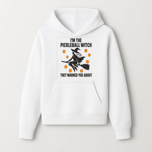 Pickleball Witch Halloween T-Shirt - Funny Sports Costume Gift for Pickleball Players - Halloween Party Apparel - Hoodie 1758685040963.jpg