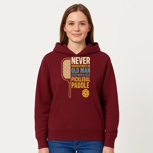 Never Underestimate an Old Man with a Pickleball Paddle - Funny Pickleball T-shirt Gift for Players and Seniors - Hoodie 1758685041074.jpg