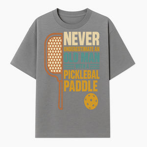 Never Underestimate an Old Man with a Pickleball Paddle - Funny Pickleball T-shirt Gift for Players and Seniors - T-shirt 1758685041780.jpg