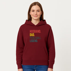 Husband Dad Pickleball Legend T-Shirt | Funny Gift for Dad | Sports Enthusiast Tee | Unisex Casual Wear - Hoodie 1758685041964.jpg
