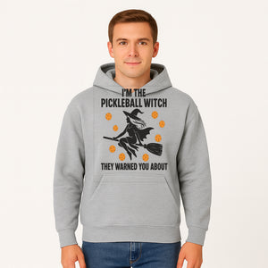 Pickleball Witch Halloween T-Shirt - Funny Sports Costume Gift for Pickleball Players - Halloween Party Apparel - Hoodie 1758685042091.jpg