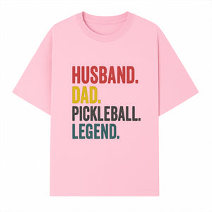 Husband Dad Pickleball Legend T-Shirt | Funny Gift for Dad | Sports Enthusiast Tee | Unisex Casual Wear - T-shirt 1758685042906.jpg
