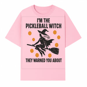 Pickleball Witch Halloween T-Shirt - Funny Sports Costume Gift for Pickleball Players - Halloween Party Apparel - T-shirt 1758685043212.jpg