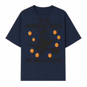 Pickleball Witch Halloween T-Shirt - Funny Sports Costume Gift for Pickleball Players - Halloween Party Apparel - T-shirt 1758685043486.jpg