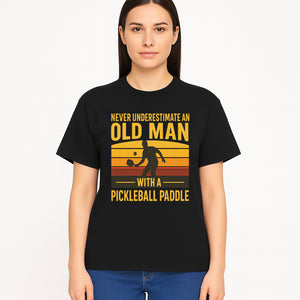Never Underestimate an Old Man with a Pickleball Paddle Vintage T-Shirt - T-shirt 1758685044577.jpg