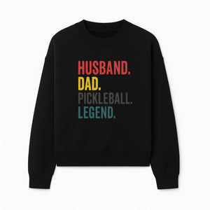 Husband Dad Pickleball Legend T-Shirt | Funny Gift for Dad | Sports Enthusiast Tee | Unisex Casual Wear - Sweatshirt 1758685045069.jpg