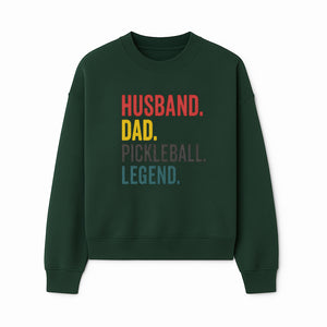 Husband Dad Pickleball Legend T-Shirt | Funny Gift for Dad | Sports Enthusiast Tee | Unisex Casual Wear - Sweatshirt 1758685045345.jpg