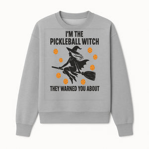 Pickleball Witch Halloween T-Shirt - Funny Sports Costume Gift for Pickleball Players - Halloween Party Apparel - Sweatshirt 1758685045403.jpg