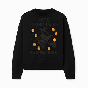 Pickleball Witch Halloween T-Shirt - Funny Sports Costume Gift for Pickleball Players - Halloween Party Apparel - Sweatshirt 1758685045522.jpg
