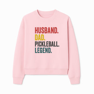 Husband Dad Pickleball Legend T-Shirt | Funny Gift for Dad | Sports Enthusiast Tee | Unisex Casual Wear - Sweatshirt 1758685045766.jpg