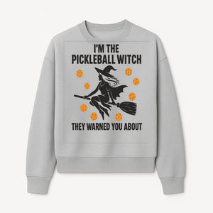 Pickleball Witch Halloween T-Shirt - Funny Sports Costume Gift for Pickleball Players - Halloween Party Apparel - Sweatshirt 1758685045945.jpg