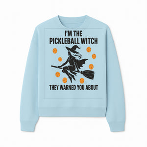Pickleball Witch Halloween T-Shirt - Funny Sports Costume Gift for Pickleball Players - Halloween Party Apparel - Sweatshirt 1758685046076.jpg