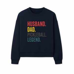 Husband Dad Pickleball Legend T-Shirt | Funny Gift for Dad | Sports Enthusiast Tee | Unisex Casual Wear - Sweatshirt 1758685046079.jpg