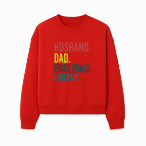 Husband Dad Pickleball Legend T-Shirt | Funny Gift for Dad | Sports Enthusiast Tee | Unisex Casual Wear - Sweatshirt 1758685046220.jpg