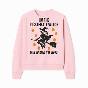 Pickleball Witch Halloween T-Shirt - Funny Sports Costume Gift for Pickleball Players - Halloween Party Apparel - Sweatshirt 1758685046264.jpg