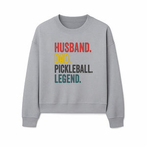 Husband Dad Pickleball Legend T-Shirt | Funny Gift for Dad | Sports Enthusiast Tee | Unisex Casual Wear - Sweatshirt 1758685046350.jpg