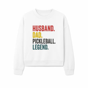 Husband Dad Pickleball Legend T-Shirt | Funny Gift for Dad | Sports Enthusiast Tee | Unisex Casual Wear - Sweatshirt 1758685046491.jpg