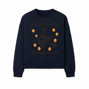 Pickleball Witch Halloween T-Shirt - Funny Sports Costume Gift for Pickleball Players - Halloween Party Apparel - Sweatshirt 1758685046521.jpg