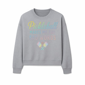 Funny Pickleball Shirt - 'Pickleball Makes Me Say Bad Words' Tee for Players, Sports Humor, Gift for Friends & Family - Sweatshirt 1758685046578.jpg