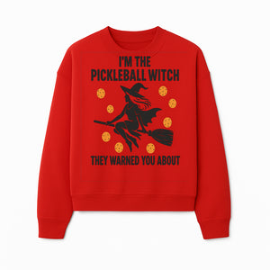 Pickleball Witch Halloween T-Shirt - Funny Sports Costume Gift for Pickleball Players - Halloween Party Apparel - Sweatshirt 1758685046634.jpg