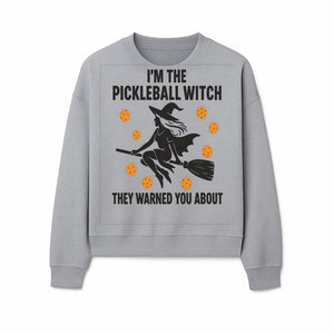 Pickleball Witch Halloween T-Shirt - Funny Sports Costume Gift for Pickleball Players - Halloween Party Apparel - Sweatshirt 1758685046740.jpg