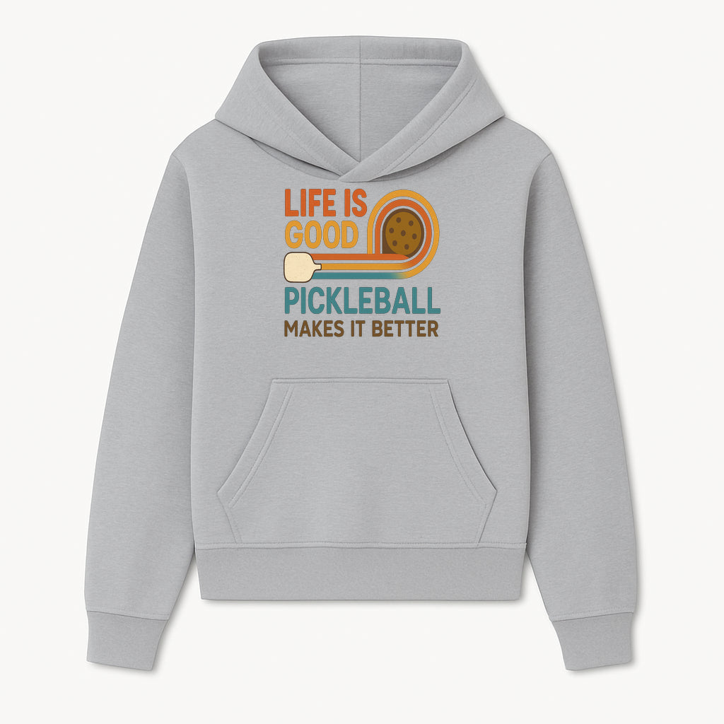 Life is Good Pickleball Makes It Better T-Shirt | Fun Sports Tee | Pickleball Lover Gift | Casual Wear - Hoodie 1758685048539.jpg