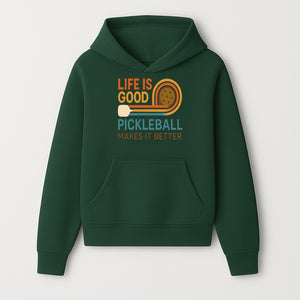 Life is Good Pickleball Makes It Better T-Shirt | Fun Sports Tee | Pickleball Lover Gift | Casual Wear - Hoodie 1758685048932.jpg