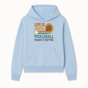 Life is Good Pickleball Makes It Better T-Shirt | Fun Sports Tee | Pickleball Lover Gift | Casual Wear - Hoodie 1758685049200.jpg