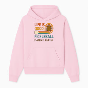 Life is Good Pickleball Makes It Better T-Shirt | Fun Sports Tee | Pickleball Lover Gift | Casual Wear - Hoodie 1758685049385.jpg
