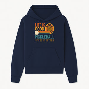 Life is Good Pickleball Makes It Better T-Shirt | Fun Sports Tee | Pickleball Lover Gift | Casual Wear - Hoodie 1758685049649.jpg