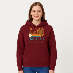 Life is Good Pickleball Makes It Better T-Shirt | Fun Sports Tee | Pickleball Lover Gift | Casual Wear - Hoodie 1758685051371.jpg