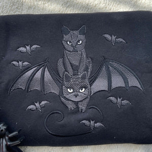 Embroidered Halloween Black Cat Sweatshirt Halloween Teebats Shirt Dark Humor Gothic Style Bat Teetop Cat Lover Gifttrendy Spooky Season 1758705505750.jpg