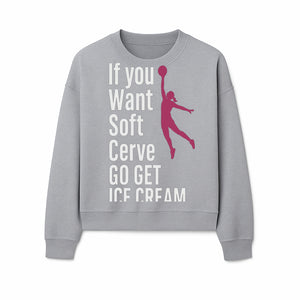 Funny Basketball Ice Cream Quote T-Shirt - Soft Serve Humor Graphic Tee for Sports Lovers - Sweatshirt 1758728317801.jpg