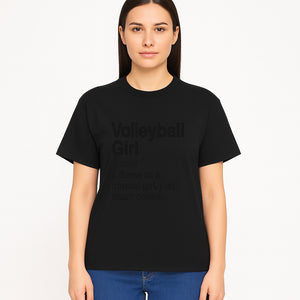 Volleyball Girl Definition T-Shirt Fun Sports Tee for Volleyball Lovers and Athletes Cool Gift for Players and Fans - T-shirt 1758728333433.jpg