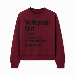 Volleyball Girl Definition T-Shirt Fun Sports Tee for Volleyball Lovers and Athletes Cool Gift for Players and Fans - Sweatshirt 1758728334590.jpg