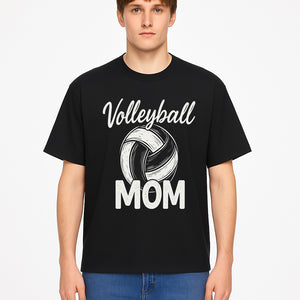 Volleyball Mom Graphic Tee - Perfect Gift for Sports Enthusiasts, Team Spirit Apparel, Casual Wear for Proud Volleyball Moms - T-shirt 1758728337602.jpg