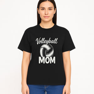 Volleyball Mom Graphic Tee - Perfect Gift for Sports Enthusiasts, Team Spirit Apparel, Casual Wear for Proud Volleyball Moms - T-shirt 1758728337733.jpg