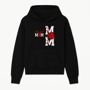 Glitter Volleyball Mom Decal | Stylish Sports Mom Sticker | Perfect Gift for Volleyball Lovers | Red & Black Design - Hoodie 1758728340450.jpg