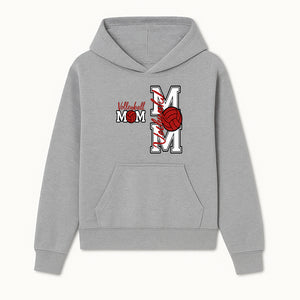 Glitter Volleyball Mom Decal | Stylish Sports Mom Sticker | Perfect Gift for Volleyball Lovers | Red & Black Design - Hoodie 1758728340844.jpg