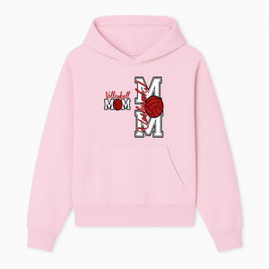 Glitter Volleyball Mom Decal | Stylish Sports Mom Sticker | Perfect Gift for Volleyball Lovers | Red & Black Design - Hoodie 1758728341123.jpg