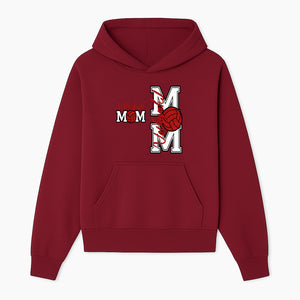 Glitter Volleyball Mom Decal | Stylish Sports Mom Sticker | Perfect Gift for Volleyball Lovers | Red & Black Design - Hoodie 1758728341275.jpg